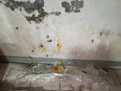 陳情沒人理！大直民宅坍塌前內部畫面曝　議員：建商僅用水泥修補