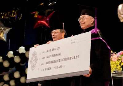 超微創辦人梁見後北科大演講！曝校訓是成功利基　贈10台AI伺服器