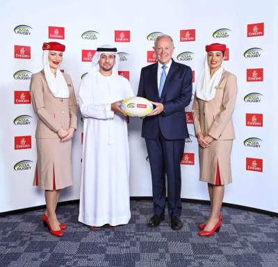 阿聯酋航空贊助亞洲橄欖球總會　擴大推廣橄欖球運動