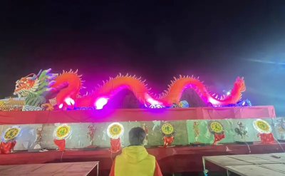 大甲鎮瀾宮建醮法會！百萬「烏魚子龍」遭拔光　網友氣炸：沒水準