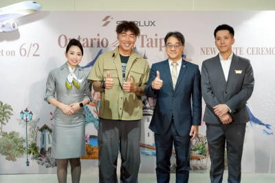 星宇航空「每週4班」直飛安大略　郭泓志開球助陣