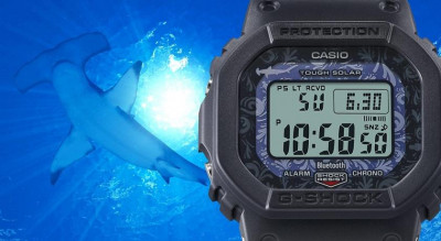 G-SHOCK超人氣方形錶5600推鯊魚版！LED背光燈藏驚喜 滿滿海洋風6千有找
