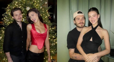 大衛貝克漢豪門媳婦不甩家變風波！穿著暴露拉老公又親又抱 尺度超危險