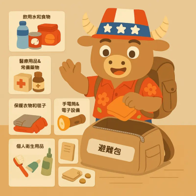 「身邊人都開始準備避難包」！AIT列7物品清單　示警應對突發狀況