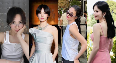 宋慧喬飛歐洲短短數日狂換4套衣服！銀色禮服短髮造型讓人過目難忘