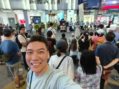 吳思瑤街頭宣講　賴苡任驚喜現身！她當面狠喊：沒在怕