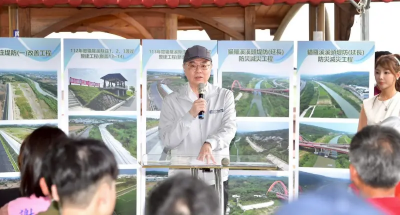 曝丹娜絲恐從中部登陸！卓榮泰視察水利工程　為颱風防災頻喊拜託