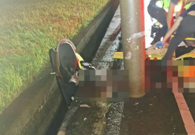 苗慄母子機車雙載撞電桿　母當場殞命、9歲兒搶救2天仍不治