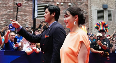 大谷翔平緊牽老婆走紅毯藏「寵妻巧思」！轉身為愛犬出繪本成最紅星爸
