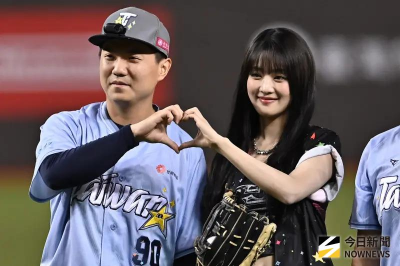 中職明星賽／江坤宇認了！跟老婆策劃找MINNIE比愛心：怕走不出場