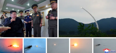金正恩親自視察！北韓試射2新型防空飛彈　恐從俄羅斯獲技術支援