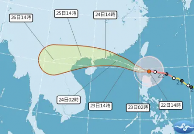 樺加沙颱風襲台24小時！2縣市準備「進入暴風圈」　豪雨轟到明天