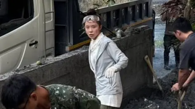 獨／鏟子超人李多慧花蓮救災！忙一下午收工報平安：我們都沒受傷