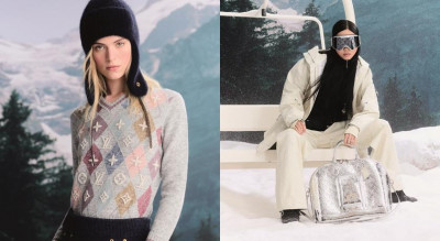 老花皮草帽、毛絨短靴全都超可愛！LV 2025滑雪系列演繹極地奢華美學
