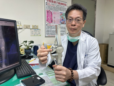 7公分長短腳再見! 豐原87歲翁靠精準關節手術揮別跛腳