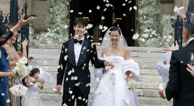 韓國才女嫁進法國豪門！披「命定白紗」成紀梵希後代新婚妻