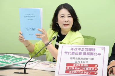 批藍白顧鐵票反年改　綠委：加速基金破產！把民主推上窮途末路