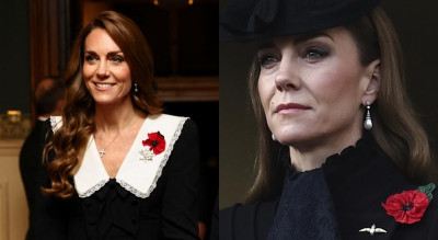 凱特王妃連兩天穿黑色完全沒踩雷！戴已故女王珍珠耳環致敬展現小巧思