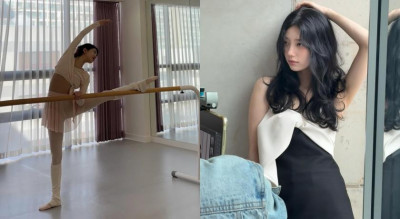 31歲秀智美貌10年沒變！筋骨軟Q「貼地一字馬」雕出纖細體態