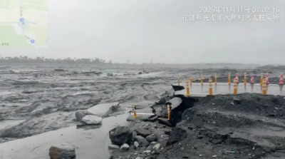 明利村遭泥襲！村長不滿未提前處理　水利署長鞠躬道歉
