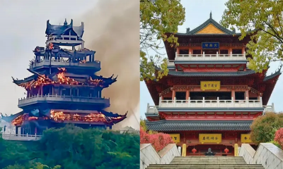中國江蘇寺廟大火！網傳為1500年古寺　官方澄清：非歷史建築