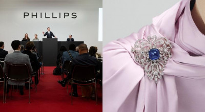 有錢人都買什麼？拍賣會上近台幣一億元Tiffany藍寶石胸針直接帶回家