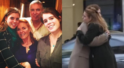 安德魯王子遭英國王室除名、父母被迫分居！女兒碧翠絲公主與尤金妮公主街頭相擁打氣