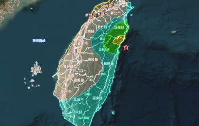地震速報／20:25花蓮海域規模4.5地震！震央、影響範圍一圖看懂