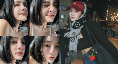 王淨冷天也中空！玫瑰粉賽車鞋甜酷全開 冬季街頭辣妹天花板就是她