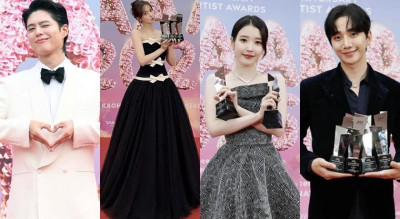 時尚名人一週間》AAA紅毯辣爆眼球！舒華白紗秀好身材、IU仙氣蓬裙飆氣場