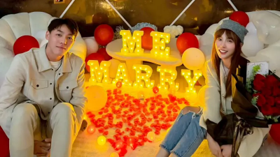 中職最甜佳話誕生！啾啾Julia答應陳晨威求婚首發聲：Yes I do.