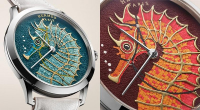 錶盤的海馬竟然是皮革貼成的！愛馬仕全新工藝腕錶把深海傳說戴在手腕