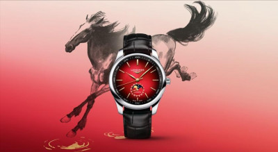 浪琴最經典巨擘系列推紅金配色！大師名畫變成手錶 自動盤竟有駿馬奔騰
