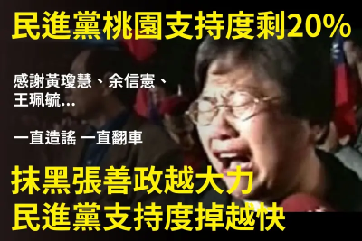 點名綠營「三人組」頻翻車！詹江村酸：民進黨在桃園支持度剩2成