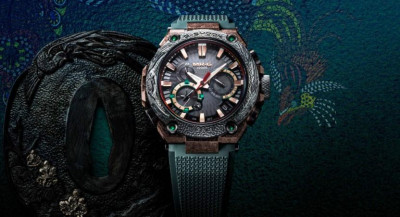 G-SHOCK限量錶鳳凰振翅高飛 匠人工藝融入頂級MRG系列 黑鐵色錶圈映襯神鳥立體浮雕