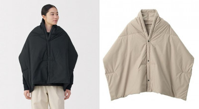 MUJI這款披肩比羽絨外套更好用！親膚材質搭防撥水 方便攜帶隨時保暖