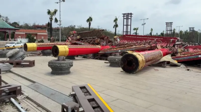 南鯤鯓去年抽「下下籤」6千萬檜木牌樓倒塌　今年國運代表字出爐