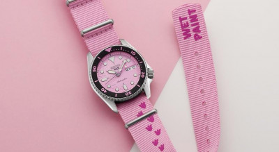SEIKO 5 Sports粉紅錶盤超吸睛！全錶藏驚喜 萬元初入手人氣動漫角色