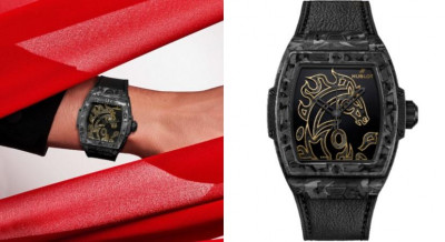 Hublot限量錶刻畫悍馬之姿 首度導入碳纖維鑲嵌工藝 黑金配色駿馬躍動氣勢奔騰