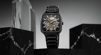 雷達RADO方形錶True Square推全黑陶瓷款！鏤空錶盤搭鑽石時標 精準抗磁