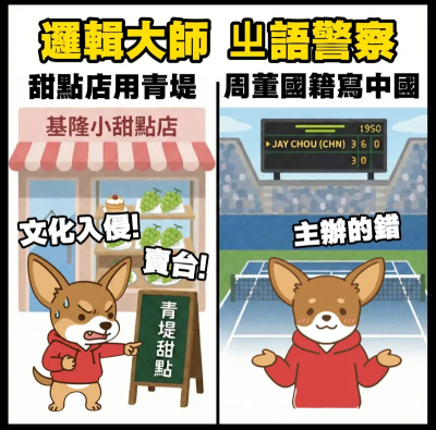 雙標？周傑倫澳網標記CHN「中國籍」Cheap酸「ㄓ語警察」集體噤聲