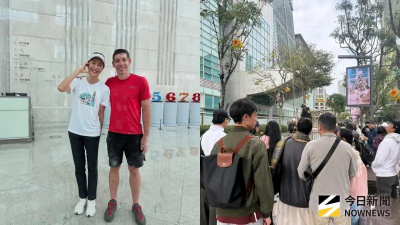 獨家直擊／Alex試爬台北101了！非0裝備掛繩畫面曝光　路人看傻眼