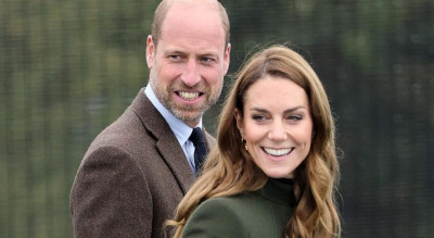 凱特王妃戴新珠寶提前慶祝情人節！這身棕色穿搭太優雅 威廉王子又淪配角