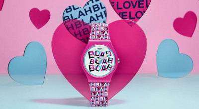 SWATCH情人節愛心錶竟然藏廢話！買錶送鏡片 兩種字體隨心情變換