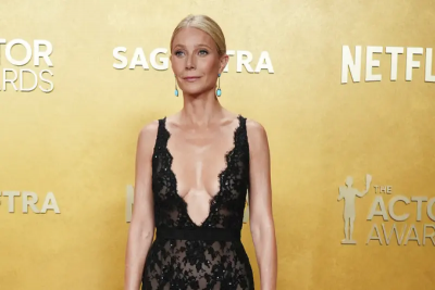 葛妮絲派特洛深V開到肚臍！美國演員獎紅毯吸睛　53歲仍辣翻全場