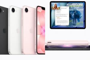 蘋果發表春季新品手機平板率先登場 iPhone 17e增加活潑嫩粉色 iPad Air M4內部晶片升級