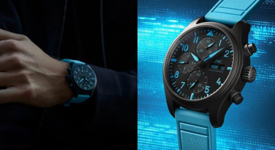 IWC飛行員系列藍黑配色超帥！氧化鋯陶瓷輕盈耐刮 鈦金屬底蓋藏亮點