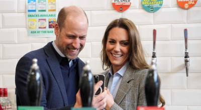 凱特王妃穿圍裙變服務生超可愛！手沖咖啡遭威廉王子退貨 夫妻互動太有趣