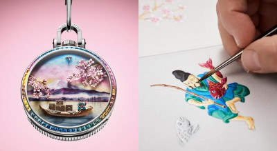 富士山躍上LV錶盤！Escale懷錶搭載三問、陀飛輪打造動態微型劇場