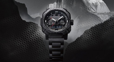 CASIO戶外錶PRO TREK霧黑款帥翻！鈦金屬鍊帶搭耐燃錶殼 輕盈防刮超強悍